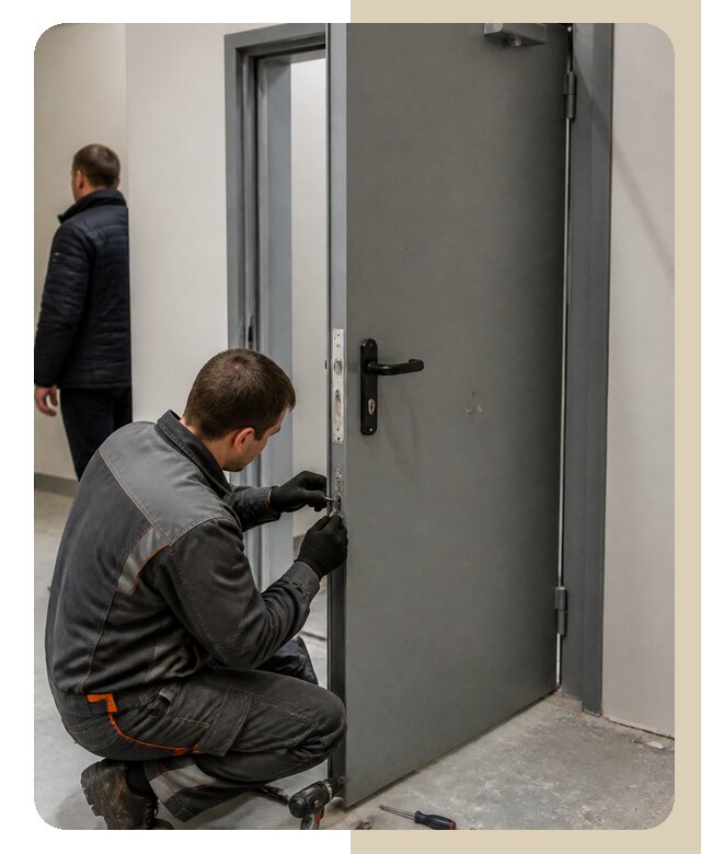 Ремонт противопожарной двери в Дагестанских Огнях по цене 6710 р. | ДвериЛегко-Дгс