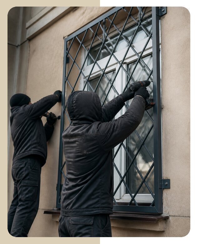 Установка антивандальных решеток на окна в Дагестанских Огнях